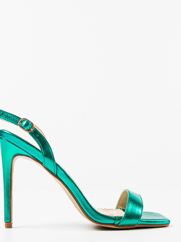 Sandale cu toc Ynyman Albe