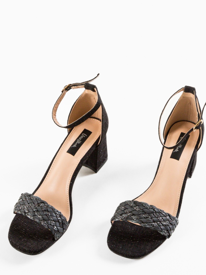 Sandale cu toc Farai Negre