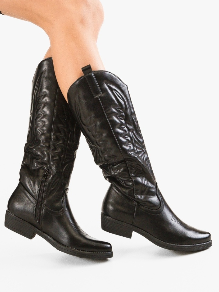 Cizme dama Casp Negre