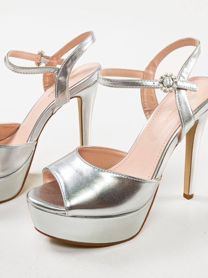 Sandale cu toc Moctez Negre