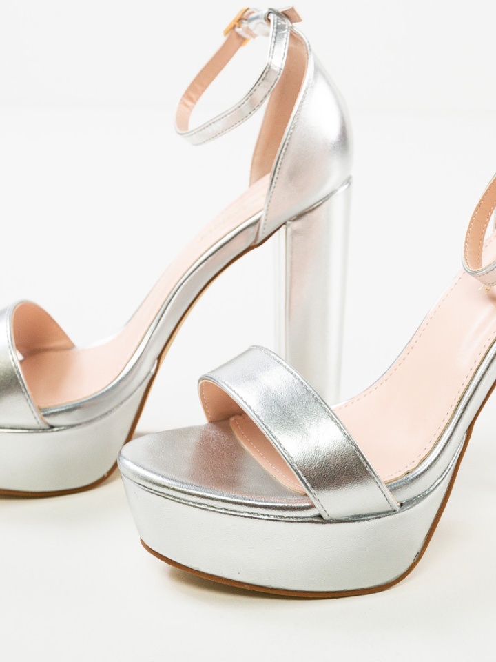 Sandale cu toc Reich Negre