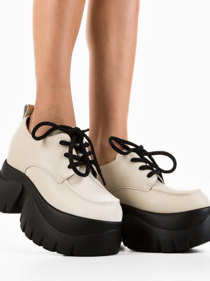 Pantofi casual Sajna Bej