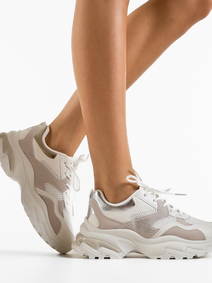 Sneakers dama Leonarda Bej