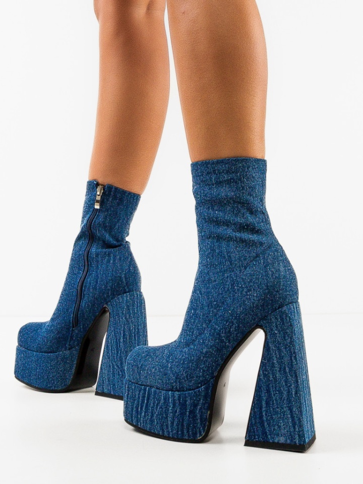 Botine dama Huron Albe