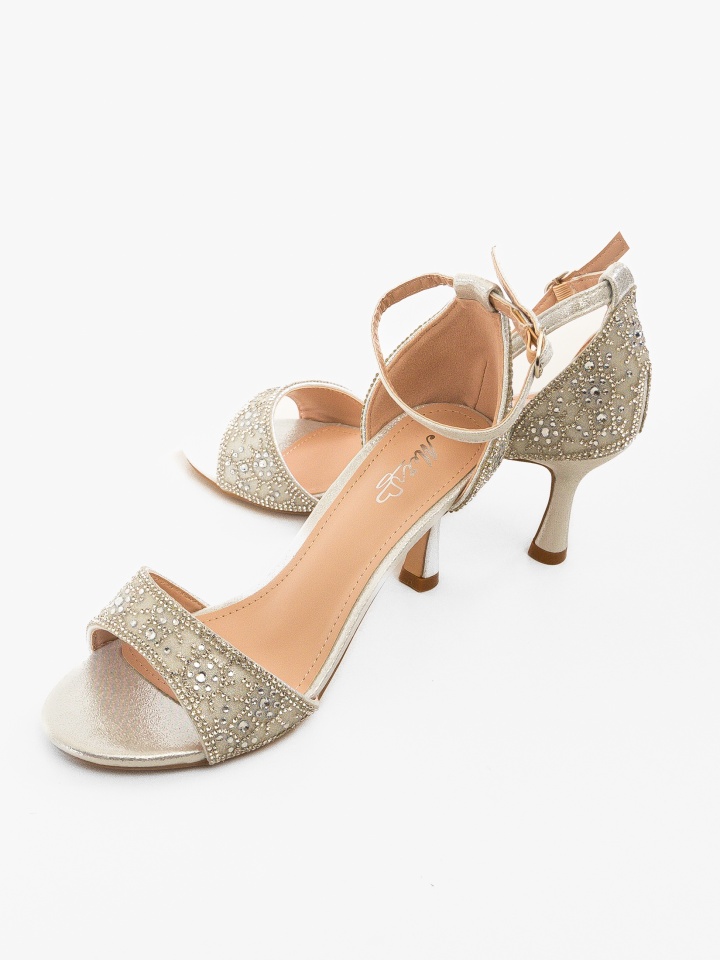 Sandale cu toc Pytrayko Aurii