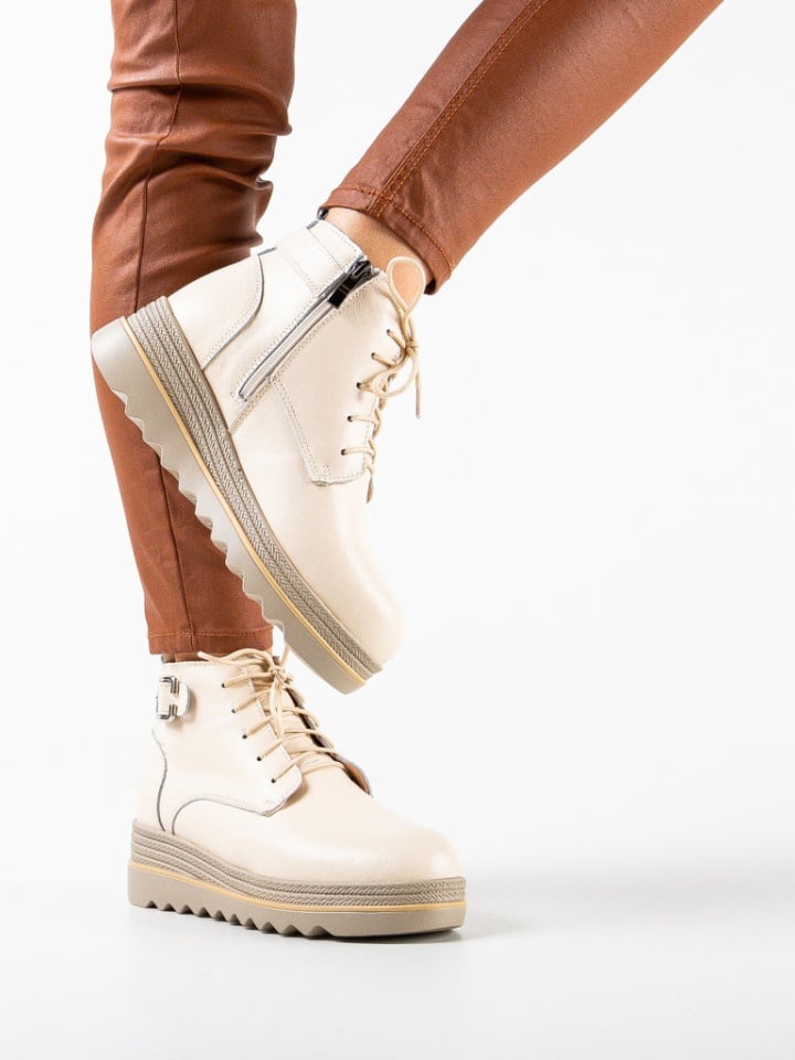 Ghete dama Solders Bej