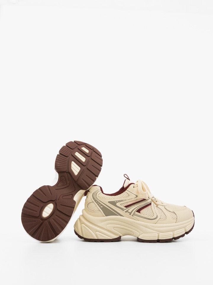 Sneakers dama Liisa Bej 2