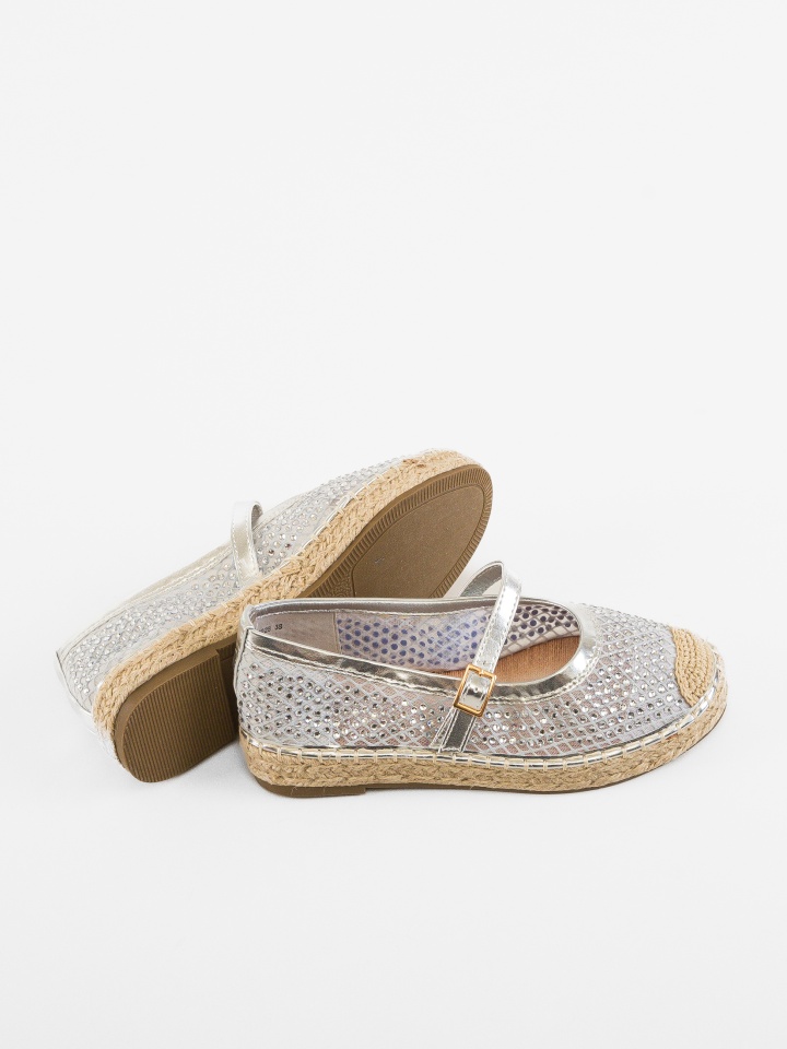 Espadrile dama Vera Argintii