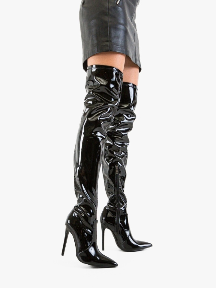 Cizme dama Lesky Albe