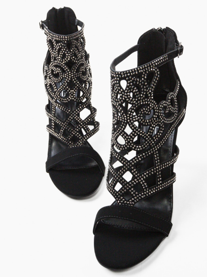 Sandale cu toc Rocky Negre 2