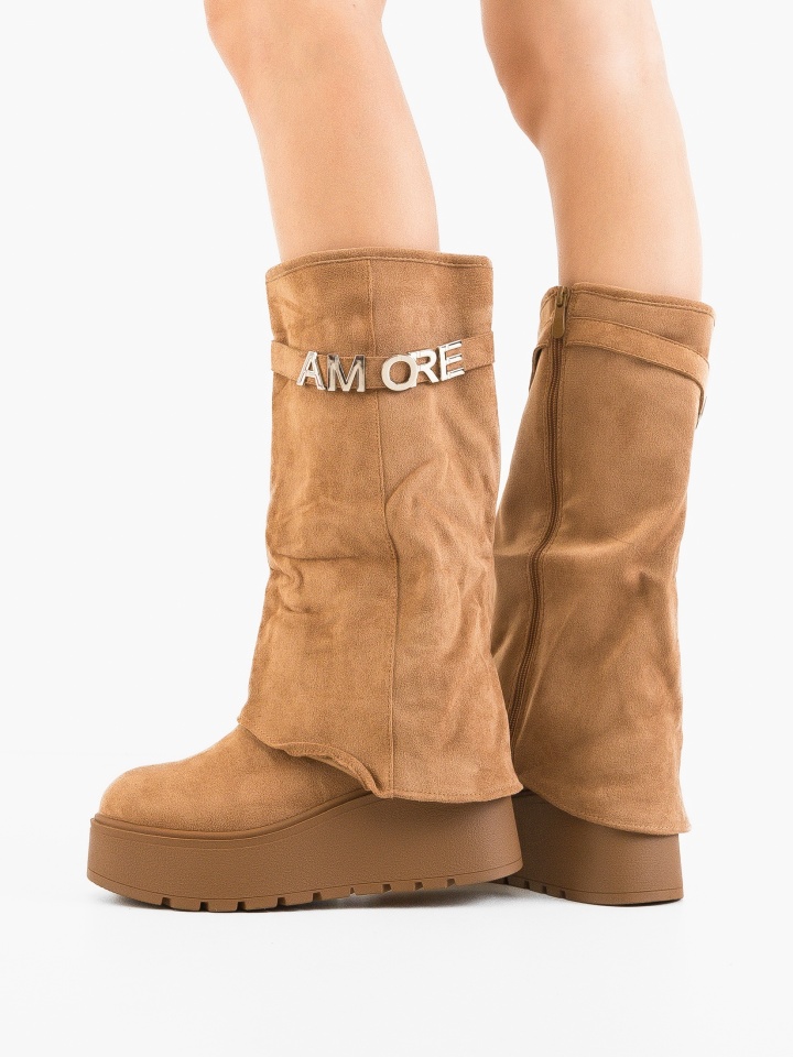 Cizme dama Wynne Camel