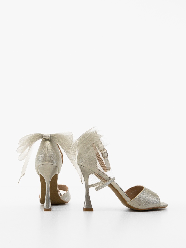 Sandale cu toc Mejia Negre