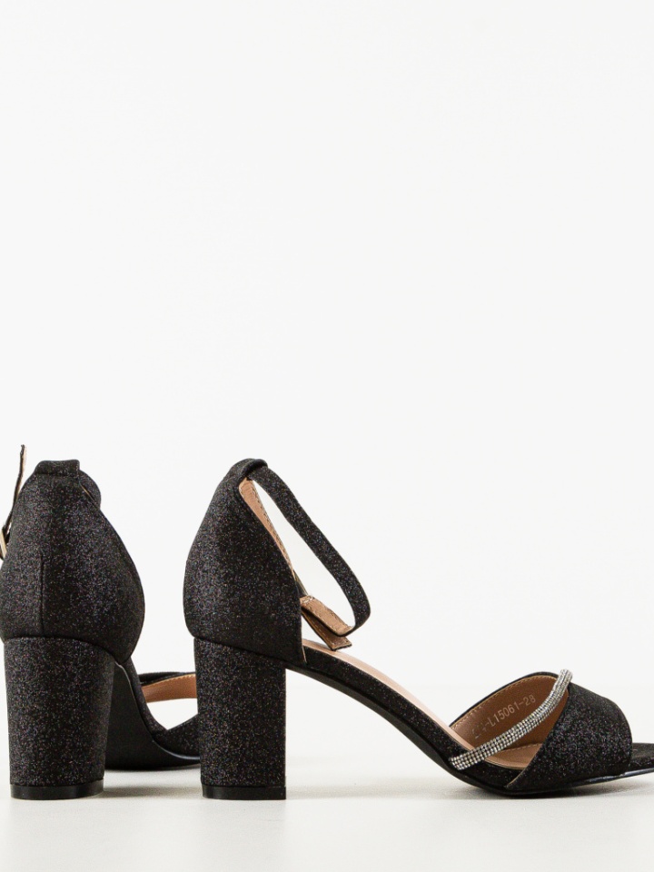 Sandale cu toc Neelam Negre