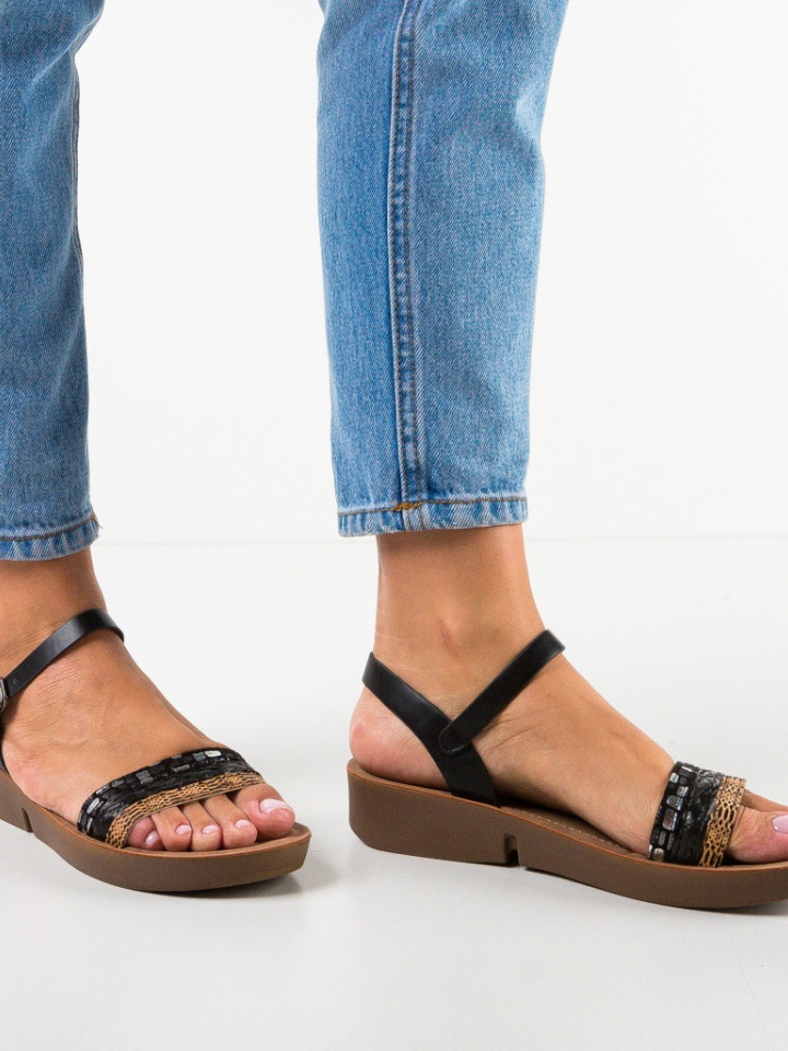 Sandale dama Polly Negre