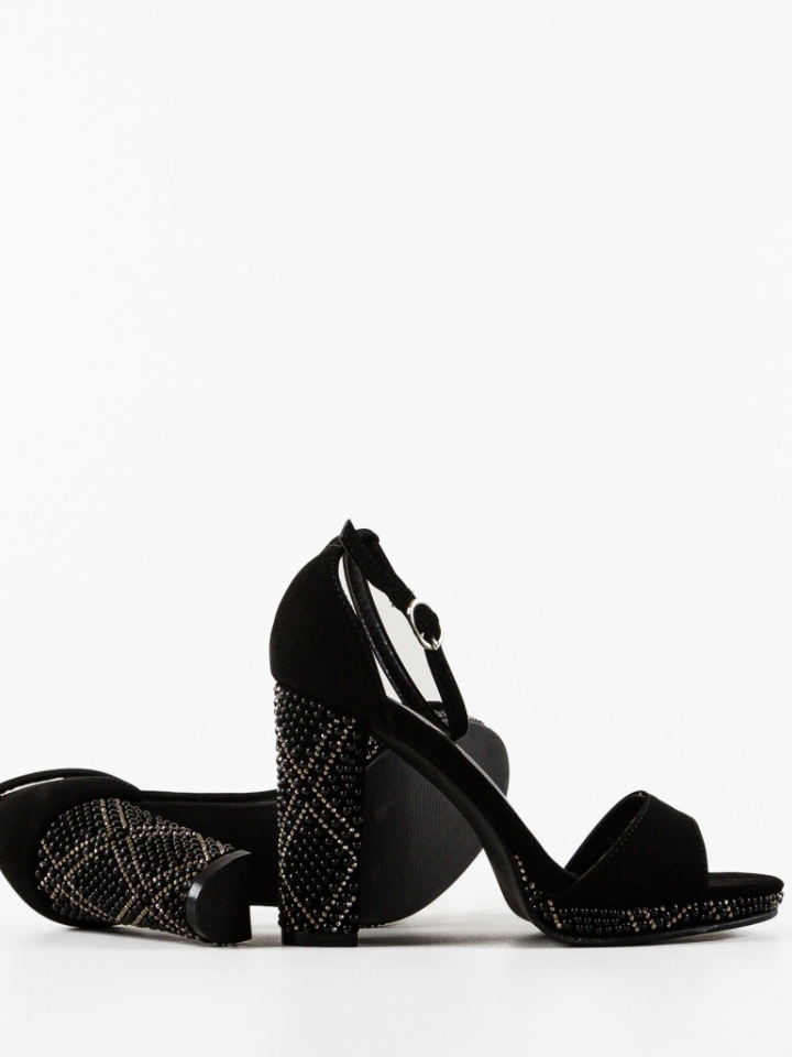 Sandale cu toc Hagen Argintii