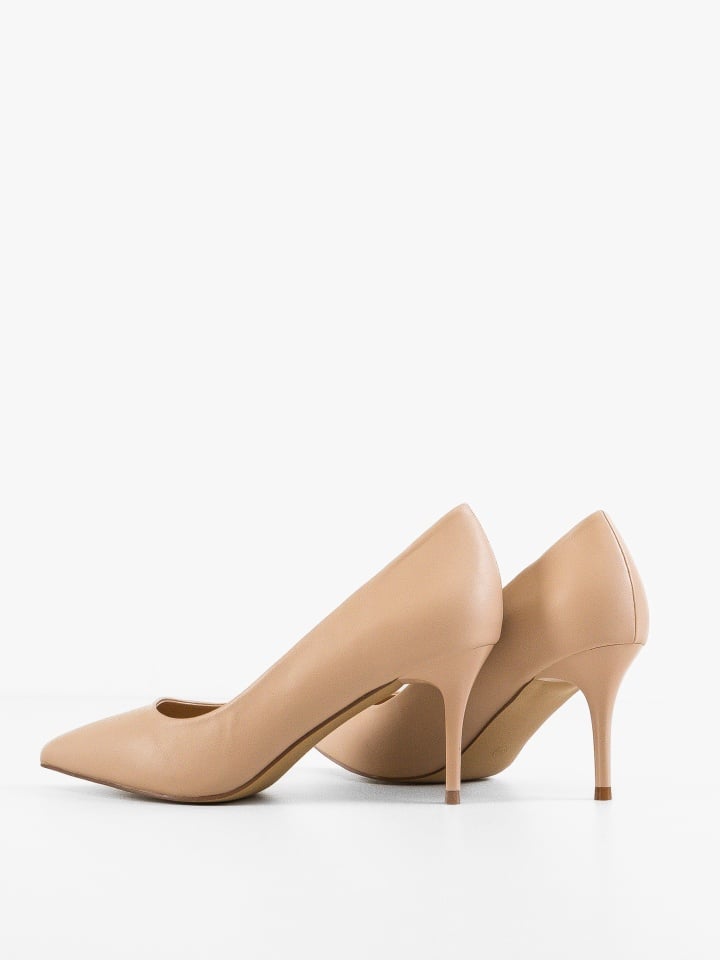 Pantofi stiletto dama Adra Bej