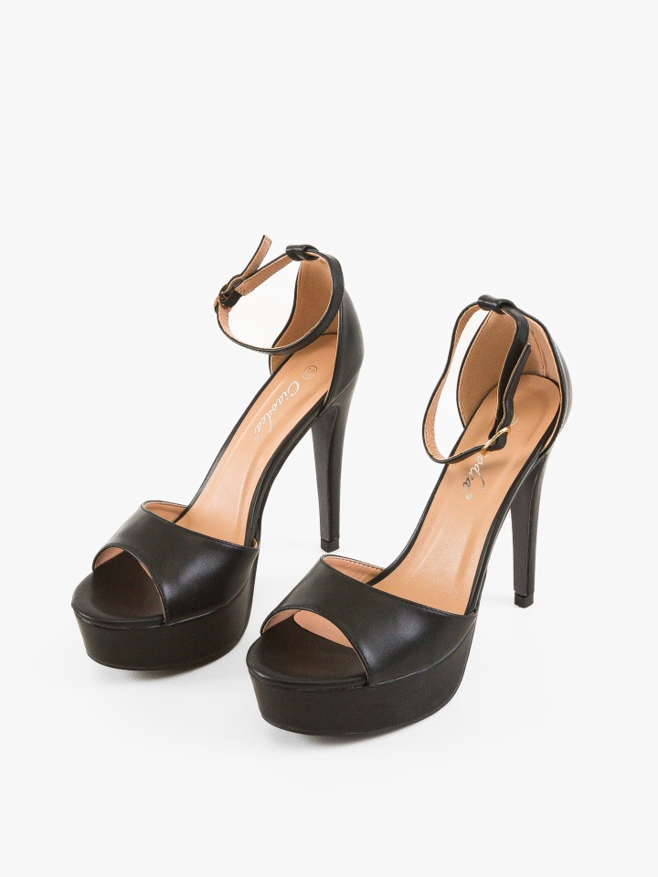 Sandale cu toc Donna Nude