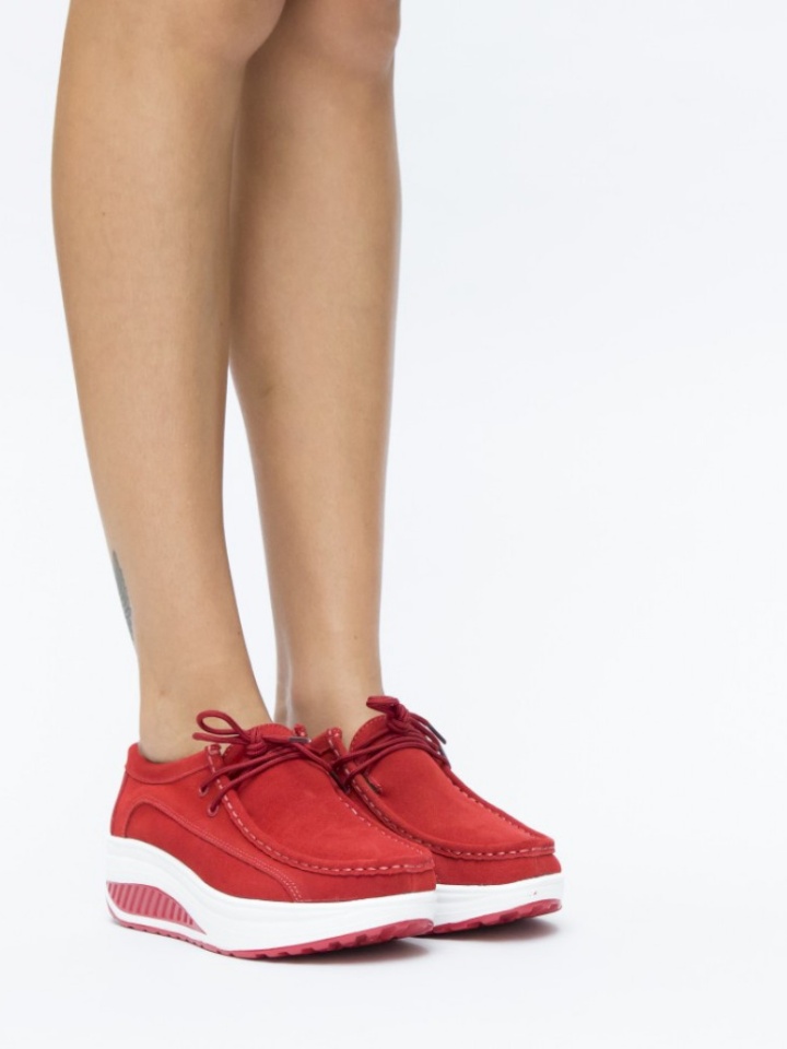 Pantofi Casual Marco Rosii