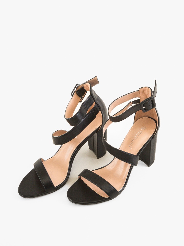 Sandale cu toc Beatrix Nude