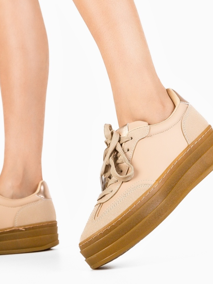Sneakers dama Jaswin Khaki