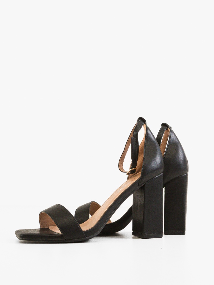Sandale cu toc Elodie Negre