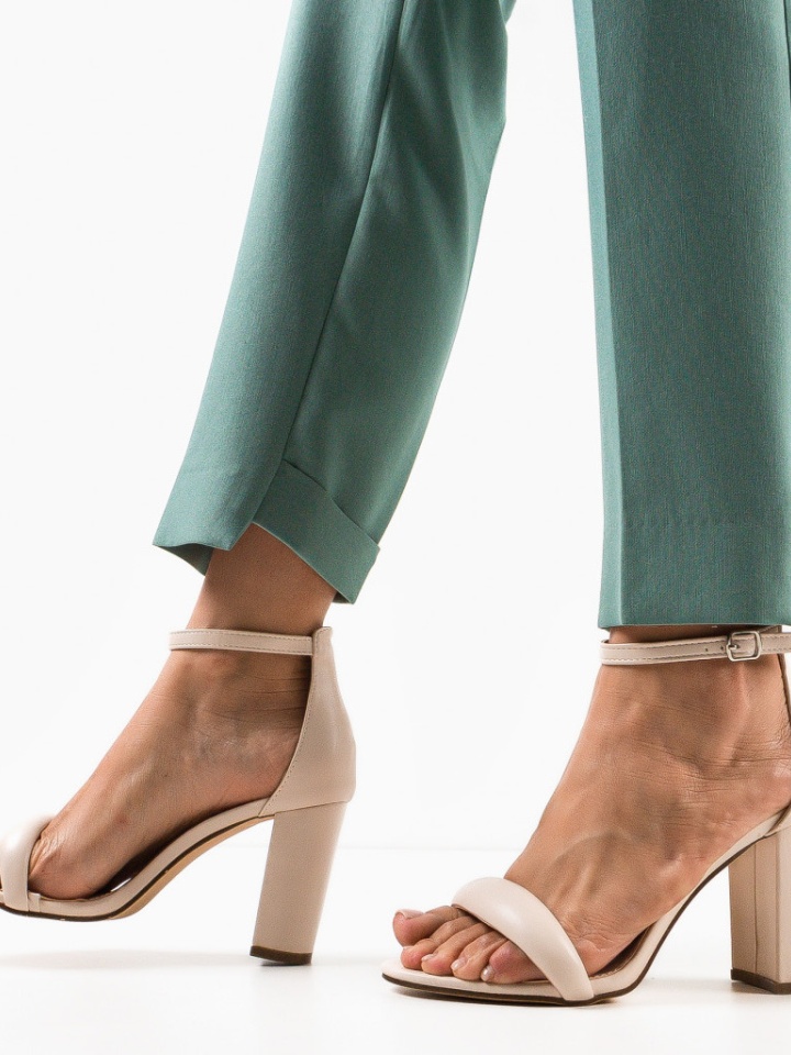 Sandale cu toc Hansen Negre