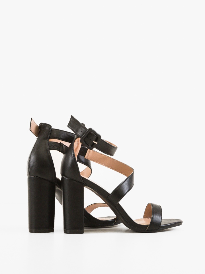 Sandale cu toc Beatrix Nude