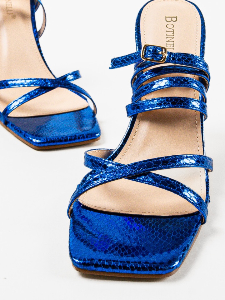 Sandale cu toc Osafy Albastre 2