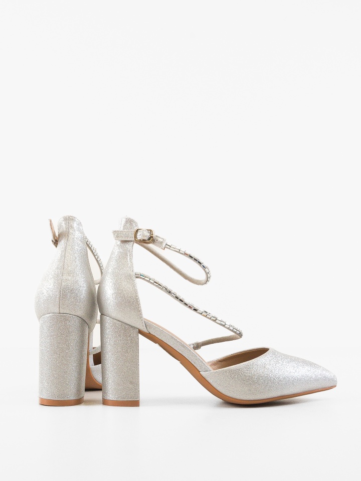 Pantofi cu toc Kudia Albi