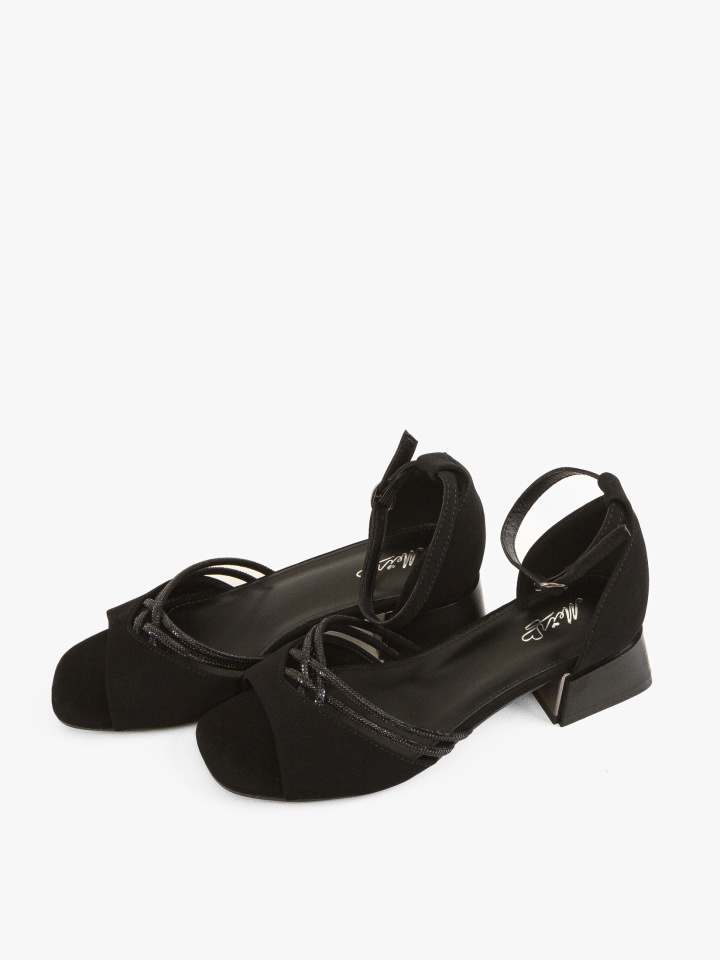 Sandale cu toc Fenrir Argintii