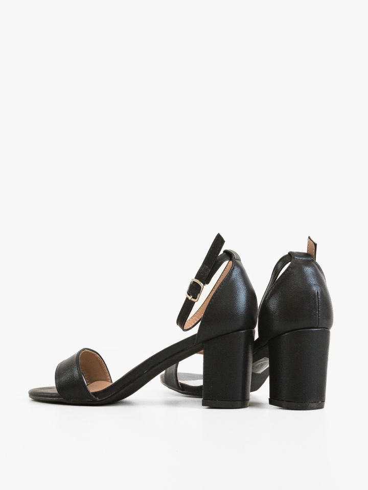 Sandale cu toc Susan Albe