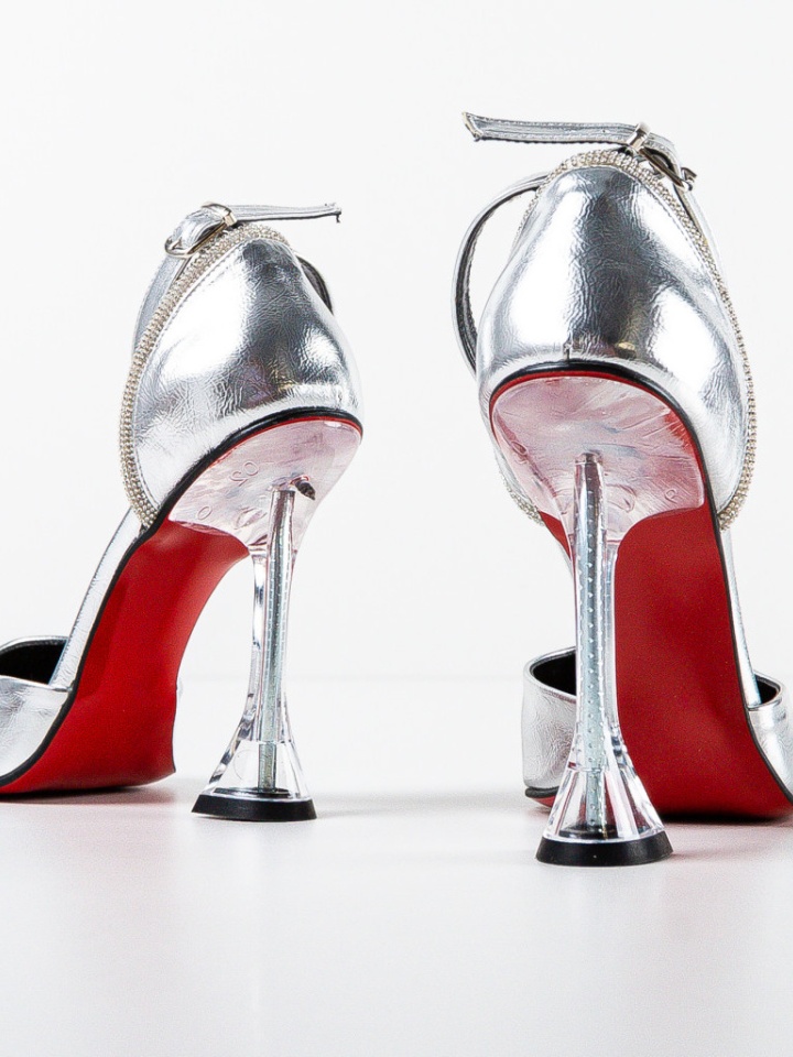 Pantofi dama Pobet Argintii