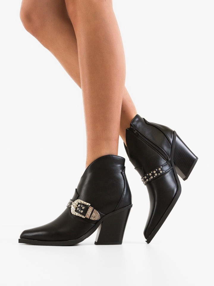 Botine dama Leigh Negre