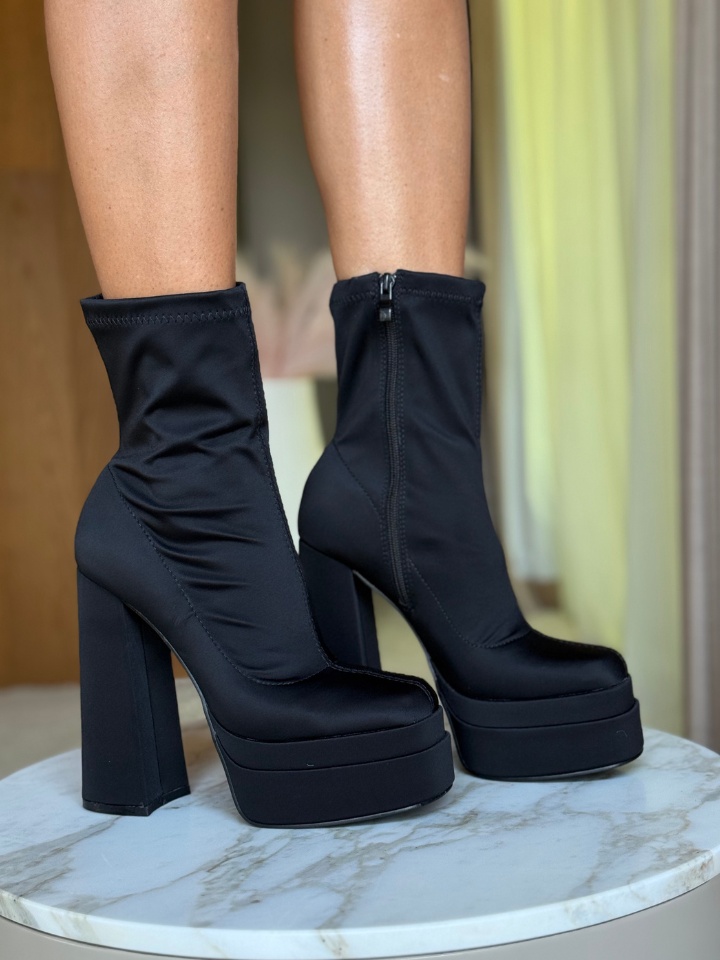 Botine dama Platona Negre