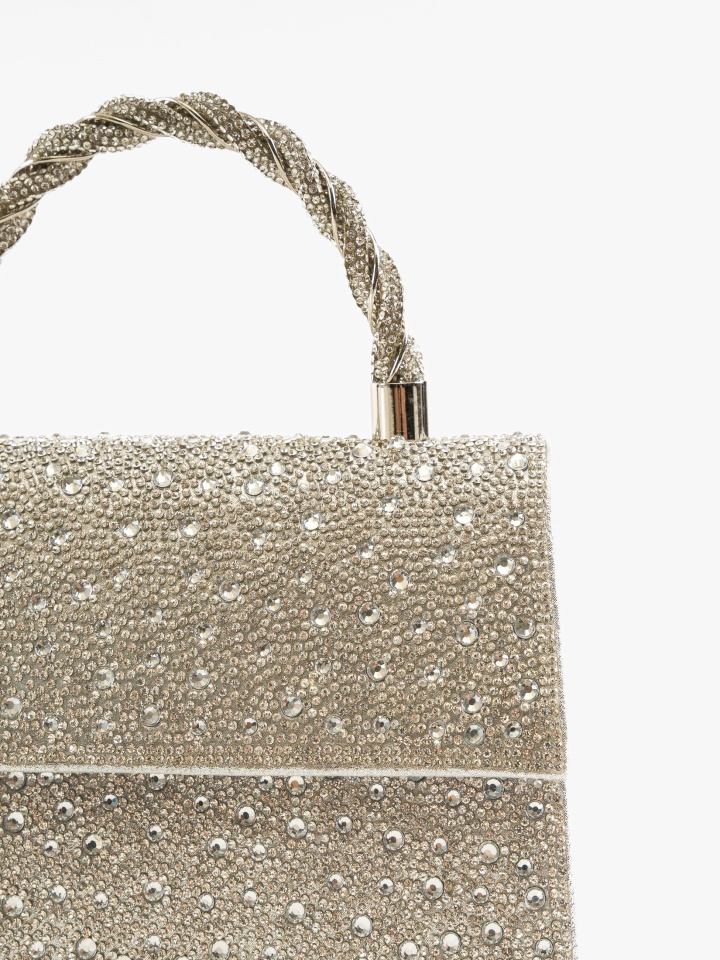 Geanta dama de mana Sarah Argintie