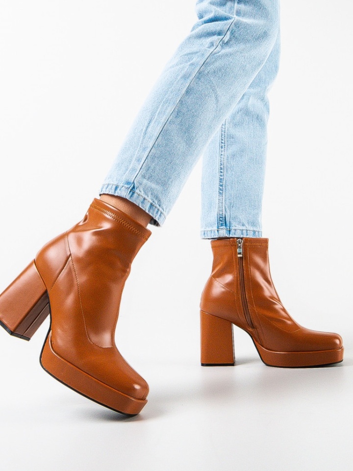 Botine dama Kids Camel