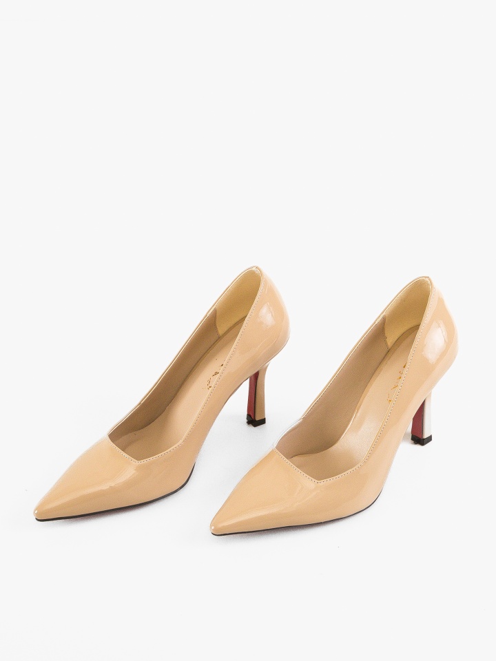 Pantofi stiletto Vobka Bej