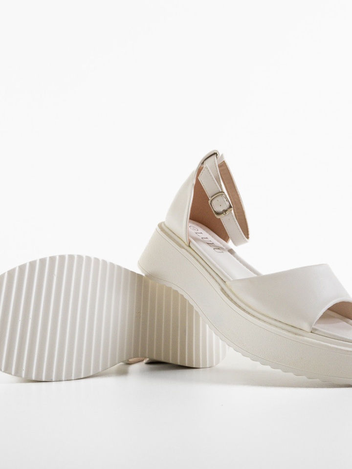 Sandale dama Scribe Albe