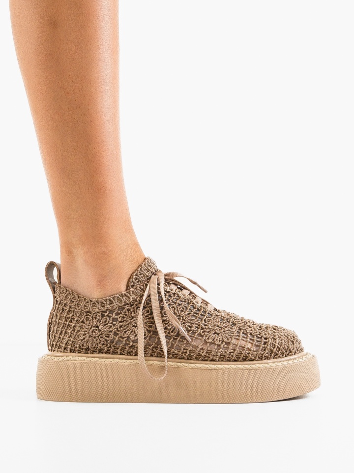 Pantofi Casual Ystory Bej 2