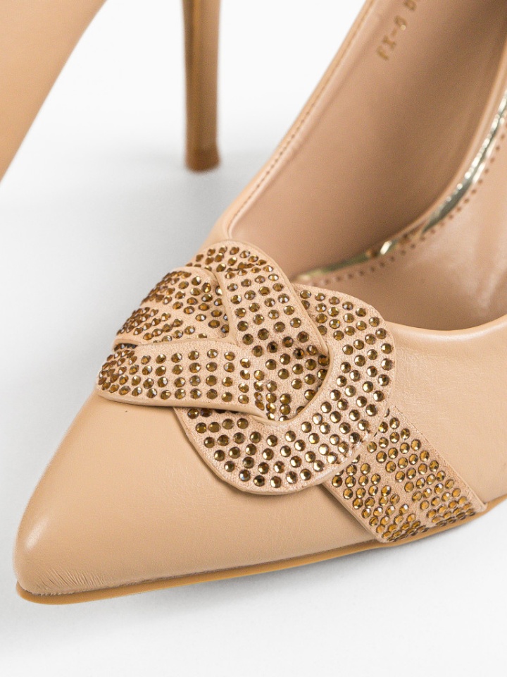 Pantofi dama Brown Bej