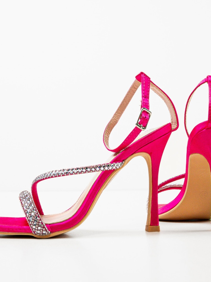 Sandale cu toc Franciszek Fuchsia