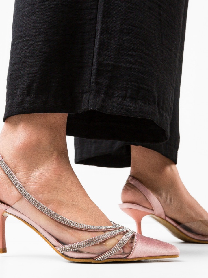 Pantofi cu toc Yildiz Galbeni