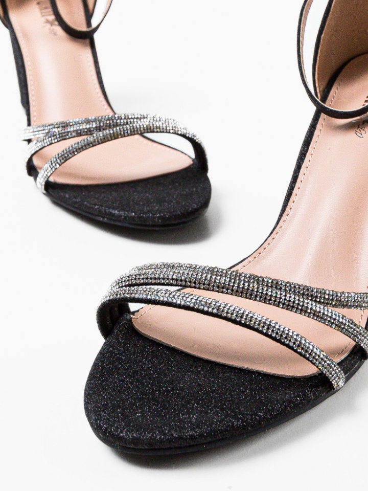 Sandale cu toc Kaya Negre