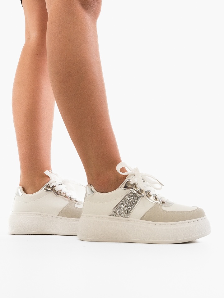 Sneakers dama Jose Argintii