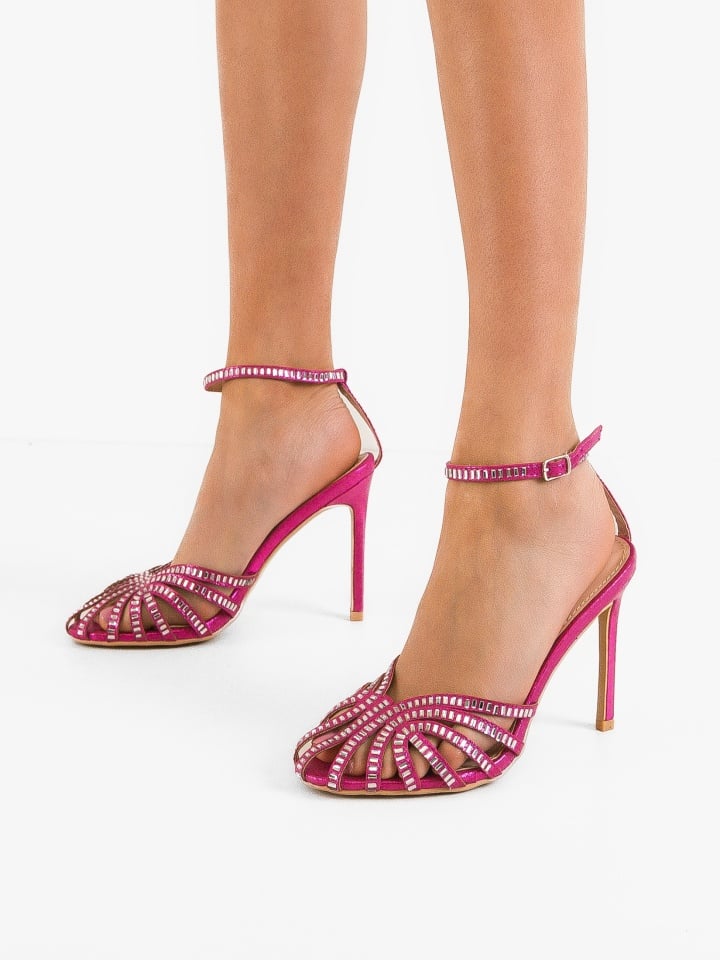 Sandale cu toc Bridg Albastre