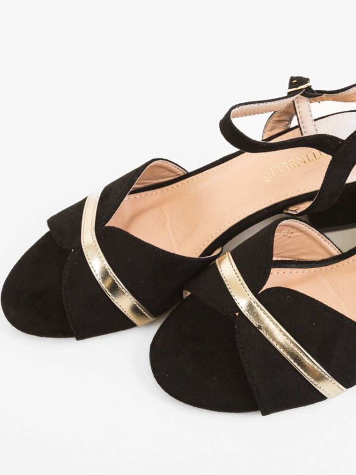 Sandale cu toc Lesa Negre