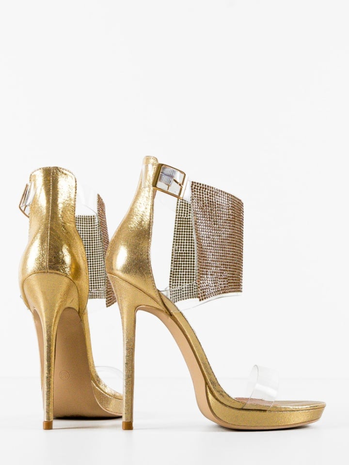 Sandale cu toc Joakim Argintii