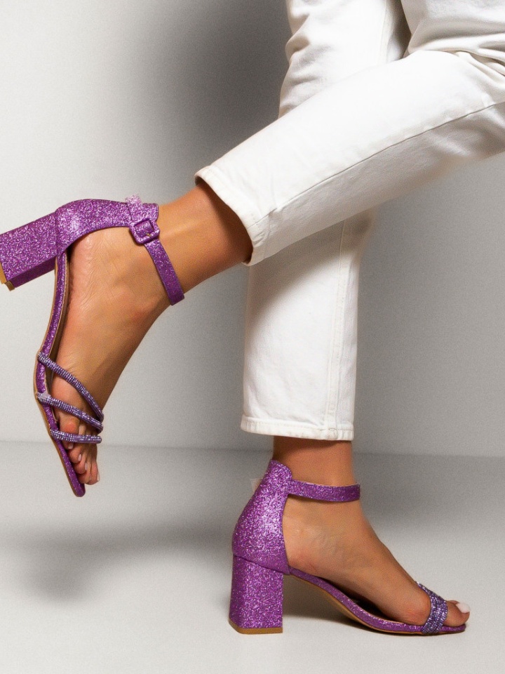 Sandale cu toc Geirmun Albastre