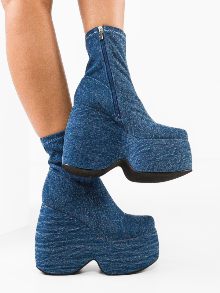 Botine dama Stelar Albastre 2