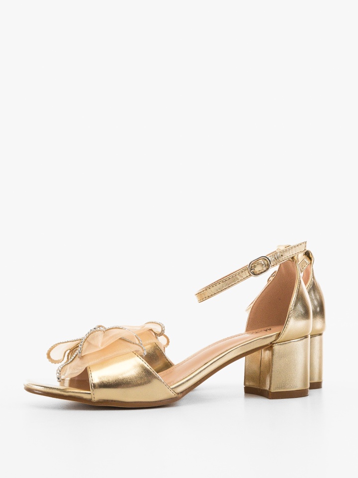 Sandale cu toc Kostyl Aurii